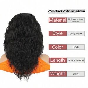 Headband wig bouncy and curly 18 inches synthetic soft texture